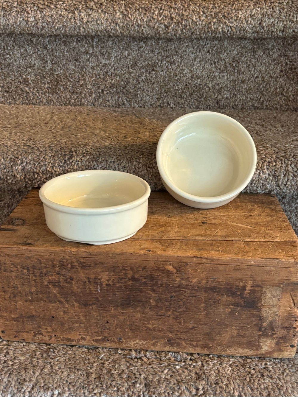 Hall pottery ramekins